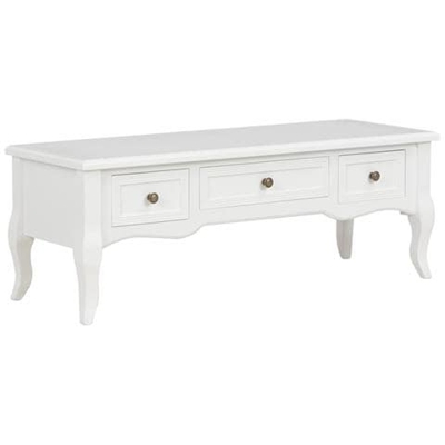 Mobile Porta Tv Bianco 100x35x35 Cm In Legno