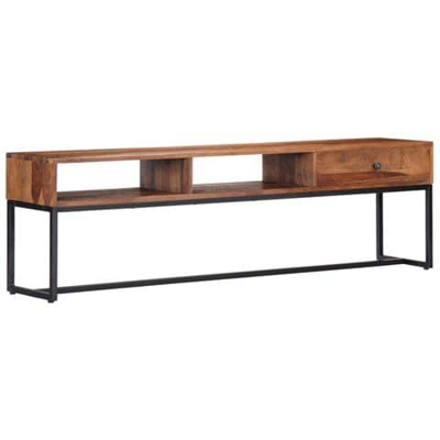 Mobile Porta Tv 160x30x45 Cm In Legno Massello Di Sheesham