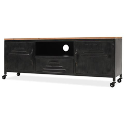 Mobile Porta Tv 120x30x43 Cm Nero en oferta