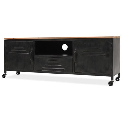 Mobile Porta Tv 120x30x43 Cm Nero