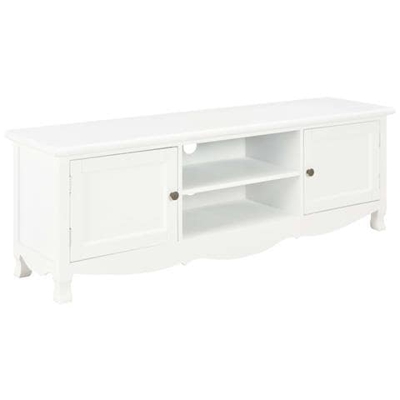 Mobile Porta Tv Bianco 120x30x40 Cm In Legno