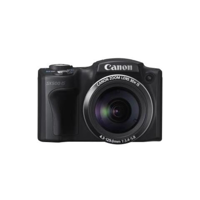 Fotocamera digitale compatta Canon PowerShot SX500 IS - 16 Megapixel - Nero - 7,6 cm (3'') LCD - 16:9 - 30x Zoom Ottico - 4x - Ottico (IS) - 4608 x 3456 Immagine - 1280 x 720 Video - HDMI - PictBridge - Modalità HD Movie