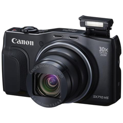 PowerShot SX710 HS Nero Sensore CMOS 20Mpx Zoom Ottico 30x Display 3'' Filmati Full HD Wi-Fi / NFC GPS características
