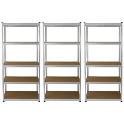 3 Scaffali E-rax In Acciaio Galvanizzato Senza Bulloni Per Magazzino E Garage en oferta