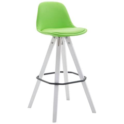 Sgabello Alto Bar Franklin In Similpelle I Sedia Alta Bancone Cucina Design Scandinavo Con Poggiapiedi Gambe Quadrate Verde Bianco (Rovere) características