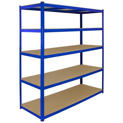 Scaffale In Acciaio Senza Bulloni T-Rax Blu 160cm X 60cm X 180cm