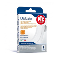 CEROTTO PIC DELICATE STRISCIA BIANCA CON TAMPONE ANTIBATTERICO CM 8X0,5 M precio