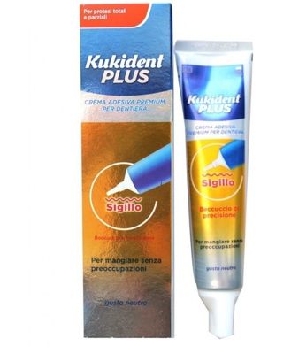 Kukident Plus Sigillo Crema Adesiva Per Protesi Dentali 40g