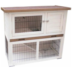 Conigliera Kikiy Bianca E Marrone 92x45x80 Cm 20077 características