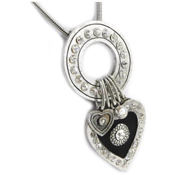 collana 'french touch' de 'love queen' argentato nero - [ c7661] características