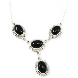 collana argento 'heaven' onyx - [ h0107] en oferta