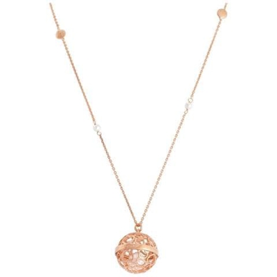 Collana In Argento 925 - Collezione Prega, Ama - Colore Rosè - Misura Unica Chiama Angeli