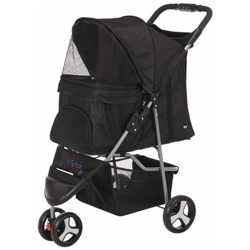 Passeggino Pieghevole per Cani e Gatti Nero precio