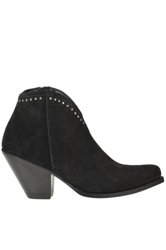 Berlin studded suede texan boots en oferta