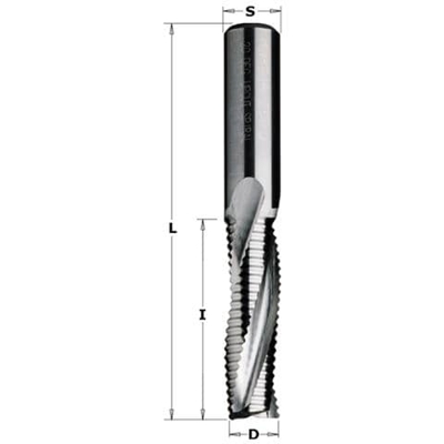 Fresa Elicoidale Z3/rp Pos. Hwm D=12x35x80 Sx 195.120.12