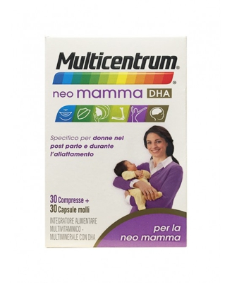 Multicentrum Neo Mamma Dha Integratore Alimentare 30 Compresse + 30 Capsule Molli