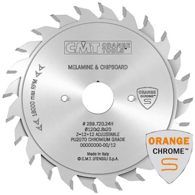 Lama Incisore Regol. Hw 125x2.8-3.6x20 Z12+12 5°atb (chrome) 289.725.24h