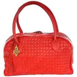 Ethcrafted Sheba Woven Borsa A Mano - Rosso en oferta