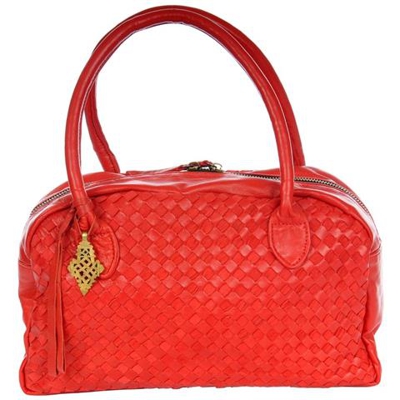 Ethcrafted Sheba Woven Borsa A Mano - Rosso