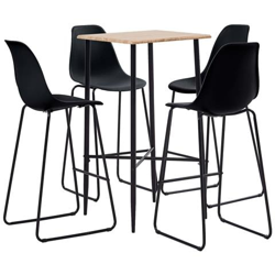 Set Da Bar 5 Pz In Plastica Nero precio