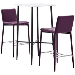 Set Da Bar 3 Pz In Similpelle Viola precio