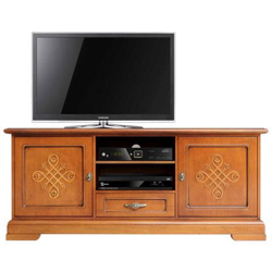Mobile Tv Classico Da Salotto Con Incisioni. L: 153 - H 63,5 Cm en oferta