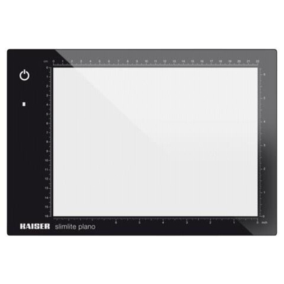 Piastra Di Lampadine Led ''Slimlite Plano, 5000 K, Dimmerabile, Di Alimentazione E Funzionamento A Batteria, Un'Area Luminosa 22 X 16 Cm Nero