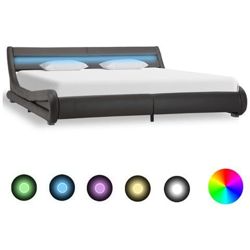 Giroletto Con Led Grigio In Similpelle 180x200 Cm en oferta