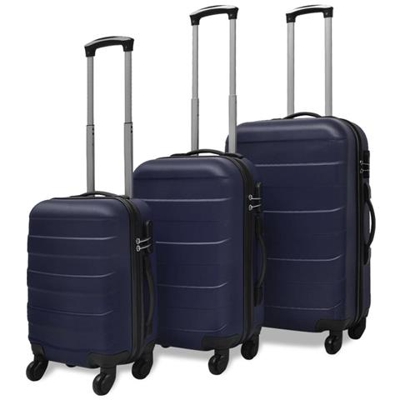 Set Trolley Tre Pezzi Blu