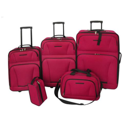 Set Da Viaggio Trolley E Borse 5 Pz Rosso características