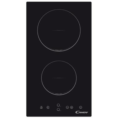 Piano Cottura CDH 30 in Vetroceramica 2 Zone Colore Nero