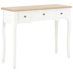 Tavolo Consolle Da Trucco Con 3 Cassetti Bianco precio