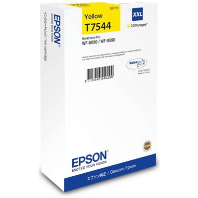 C13T754440 Cartuccia Ink Originale Gialla per WorkForce Pro WF-8090DTW Capacità 7000 Pagine