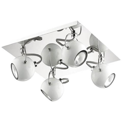 Lampada Da Parete / soffitto 4 X 28w Gu10 Ideal Lux Bianco características