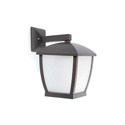 Illuminazione Faro - wilma Lampada Da Parete 1l E27 100 w Grigio Scuro