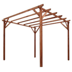 Pergola impregnata in legno di pino per giardino m 3x3 características