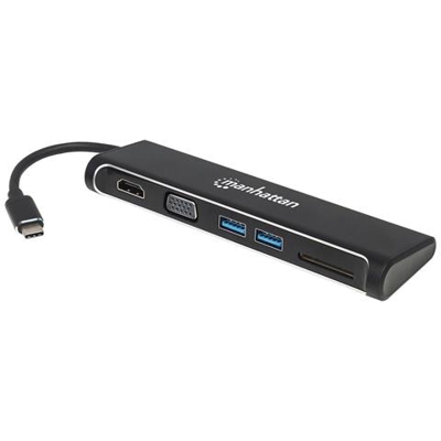IADAP USBC-MULTISD - Convertitore USB-C a HDMI / VGA Docking Station 4-in-1