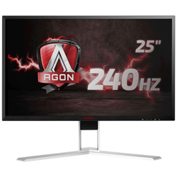 AGON AG251FZ Monitor Gaming da 24,5'', FHD, 1920x1080, 240Hz, 1 msec, Speaker, D-Sub, 2 X HDMI, DP, 4 Porte USB, Nero características
