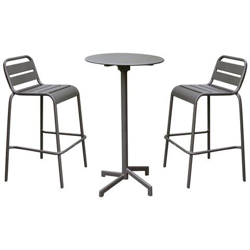 Opera - Set Tavolo In Metallo Cm Ø 60 X 102 H Con 2 Sedute características