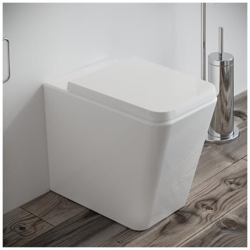 Vaso Wc SQUARE filo muro In ceramica completo di Sedile Softclose características