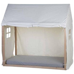 Copertura A Casetta Per Lettino 150x80x140 Cm Bianca en oferta