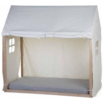 Copertura A Casetta Per Lettino 150x80x140 Cm Bianca