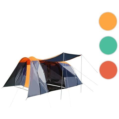 Tenda Da Campeggio Per 6 Persone Hwc-a99 320x495x195cm Grigio Arancio