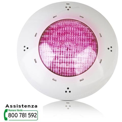 Faretto Led Multicolor Per Piscina, Ø28x7 Cm, 144 Led Muratura