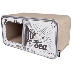 Tiragraffi / cuccia Per Gatti Sardine Bianco precio