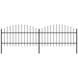 Recinzione Giardino Punta A Lancia (1-1,25) x3,4m Acciaio Nero precio