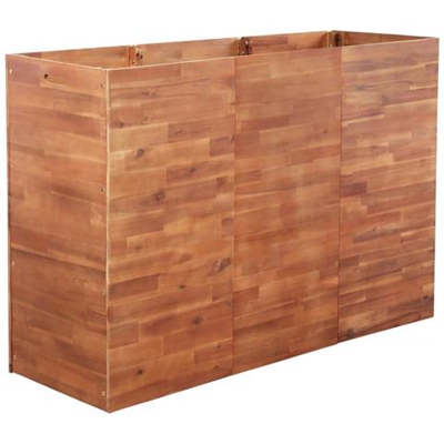 Fioriera Da Giardino In Legno Di Acacia 150x50x100 Cm