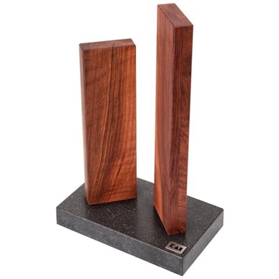 Ceppo Stonehenge Magnetico Per 4 Coltelli In Legno Di Noce Di Kai