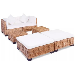 Set Divano 16 pz in Rattan Naturale características