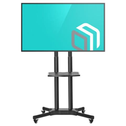 Supporto Tv Carrello Tv Da Pavimento Con Ruote Porta Robusto Per 32 A 65 Pollici Lcd Led - Mobile Porta Tv Con Peso Max. 45.5 Kg E Vesa 200 X 200-600 X 400 - Ts1351 características